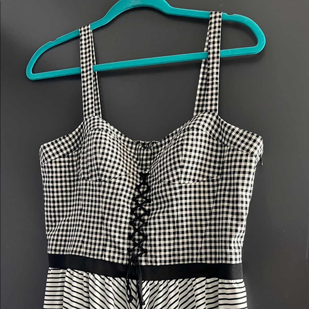 Betsey Johnson Black and White Gingham Dress - Picture 2 of 6